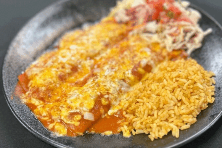 Cheese & Onion Enchiladas