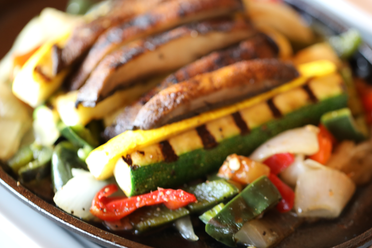Grilled Vegetable Fajitas for One