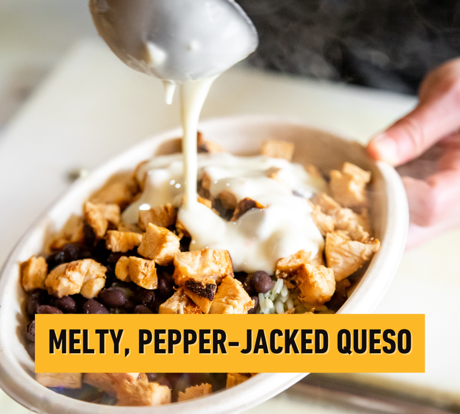 melty, pepper-jacked queso